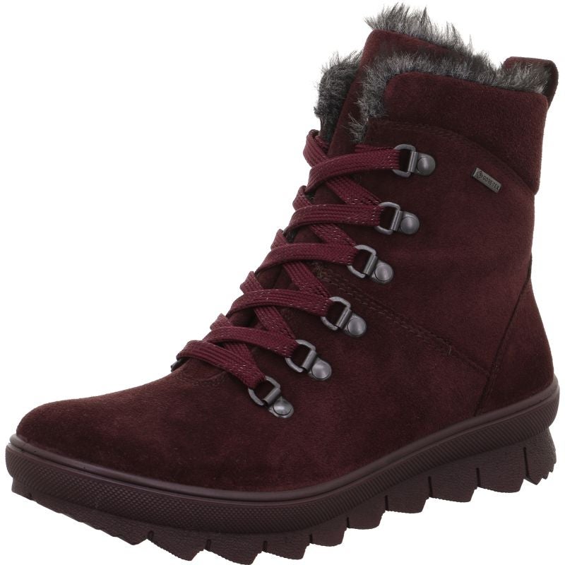 Legero NOVARA Damen Schnürboots - Material: Leder in Rot