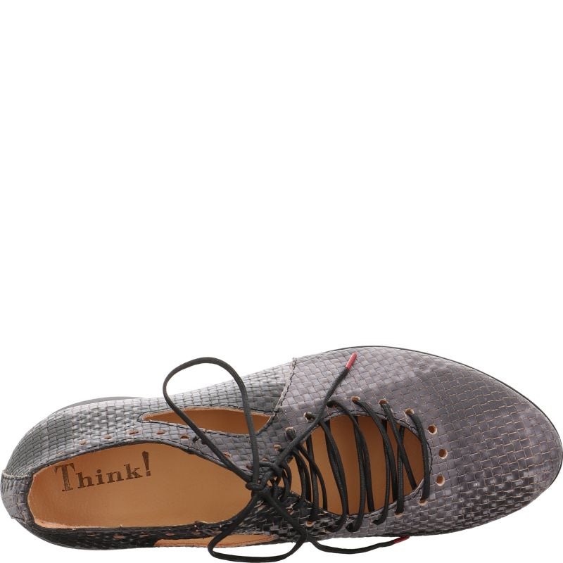 Think GUAD2 Woman Lace up shoe - Material: Leather in Multi Colour