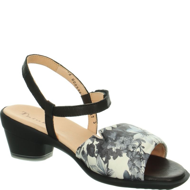 Think ZAZA Woman Sandal - Material: Leather in Multi Colour