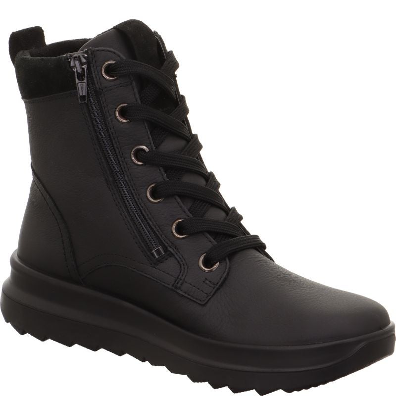 legero DREAMER Damen Schnürboots - Material: Leder in Schwarz