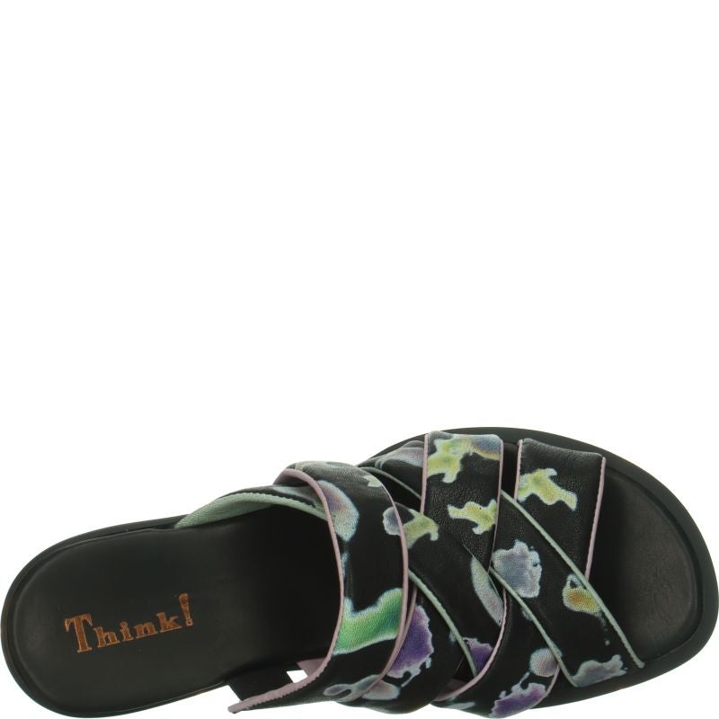 Think ZAZA Woman Mules - Material: Leather in Multi Colour