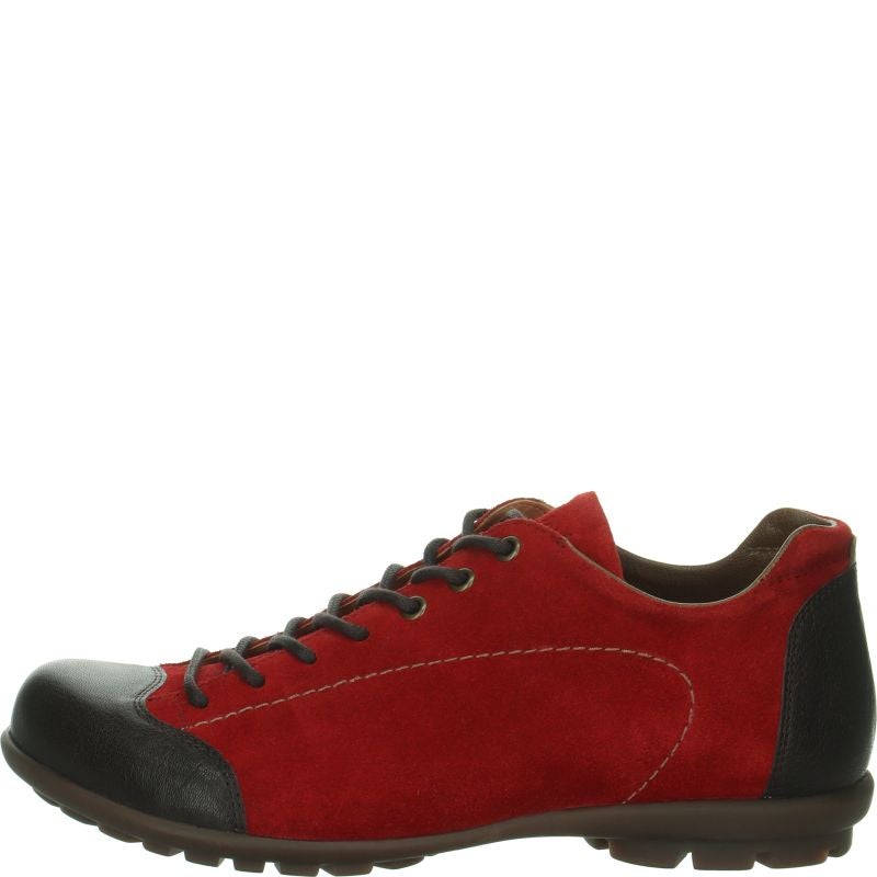 Think KONG HERREN Lace up shoe - Material: Leather in Red