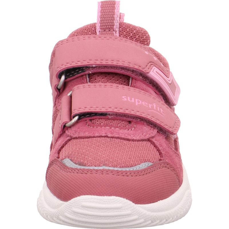 Superfit STORM Mädchen Sneaker low - Material: Leder/Sonstiges Material/Textil in Pink
