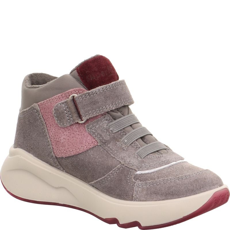 Superfit MELODY Girls Sneakers high - Material: Leder/Sonstiges Material/Texti in Grey