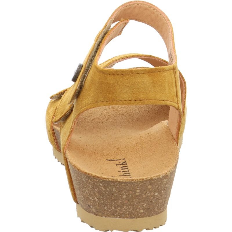 Think DUMIA Woman Strap sandal - Material: Leather in Brown