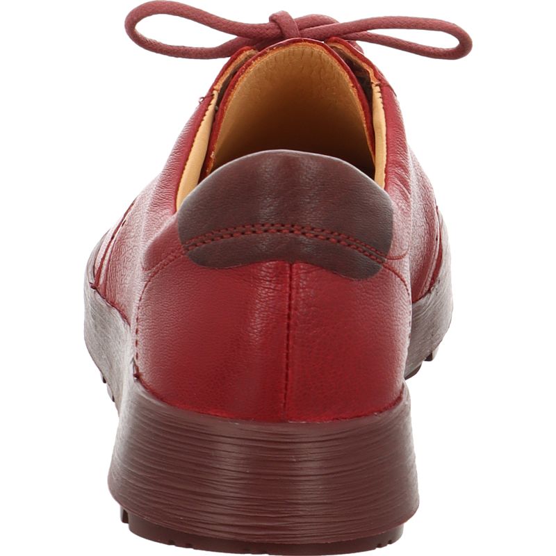 Think COMODA Woman Lace up shoe - Material: Leather in Red