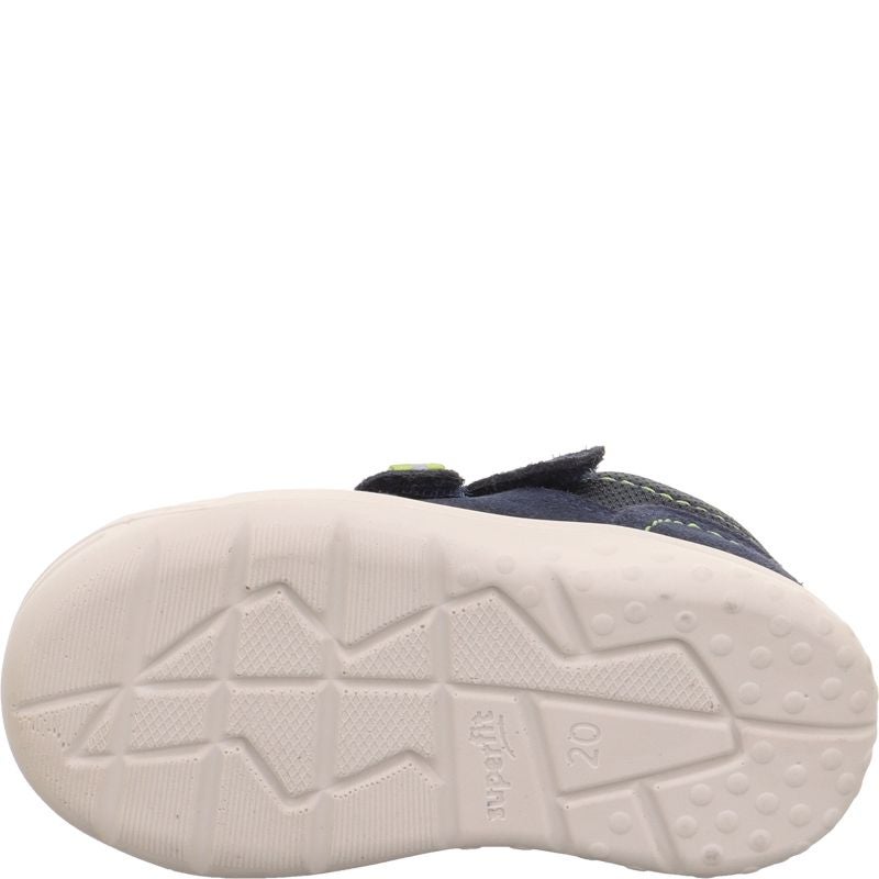 Superfit WHALEY Jungen Sneaker high - Material: Leder/Textil in Blau