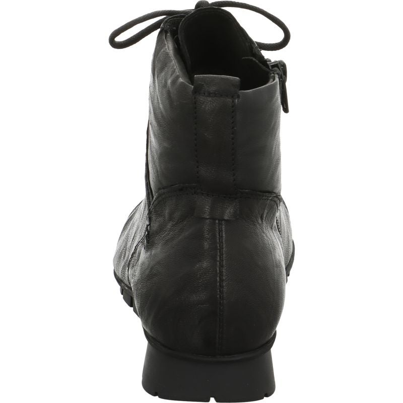 Think! MENSCHA Damen Stiefelette - Material: Leder in Schwarz