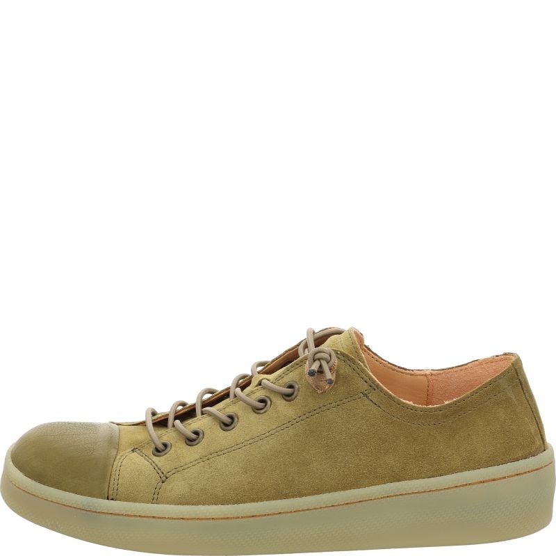 Think KUMI Woman Sneakers low - Material: Leather in Olive
