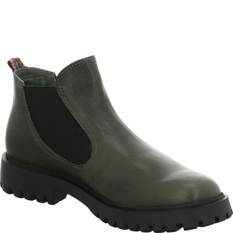 Think TRENTO Woman Chelsea boot - Material: Leather in Olive