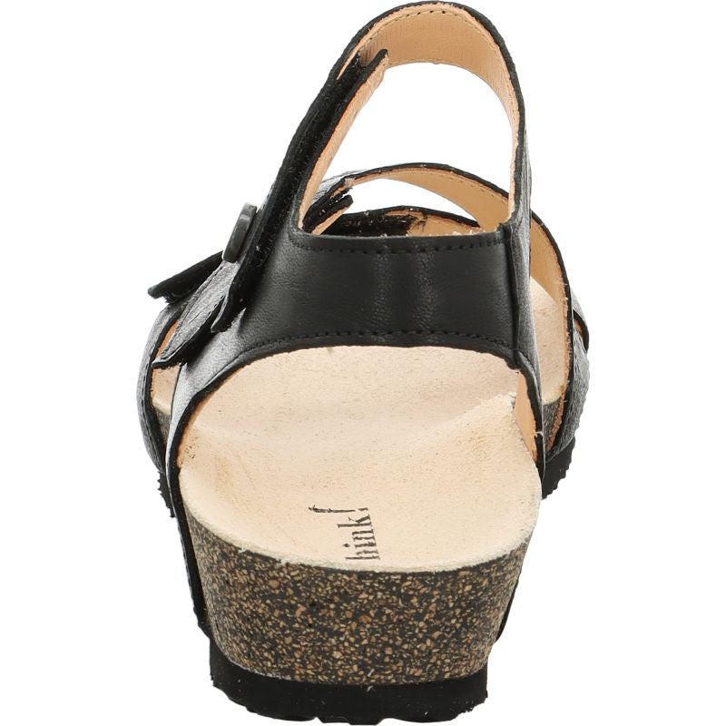 Think DUMIA Woman Strap sandal - Material: Leather in Black