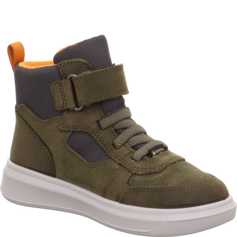 Superfit COSMO Jungen Sneaker high - Material: Leder/Textil in Grün
