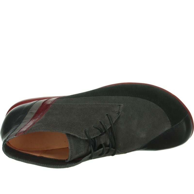 Think! KONG Herren Ankle Boots - Material: Leder in Grau
