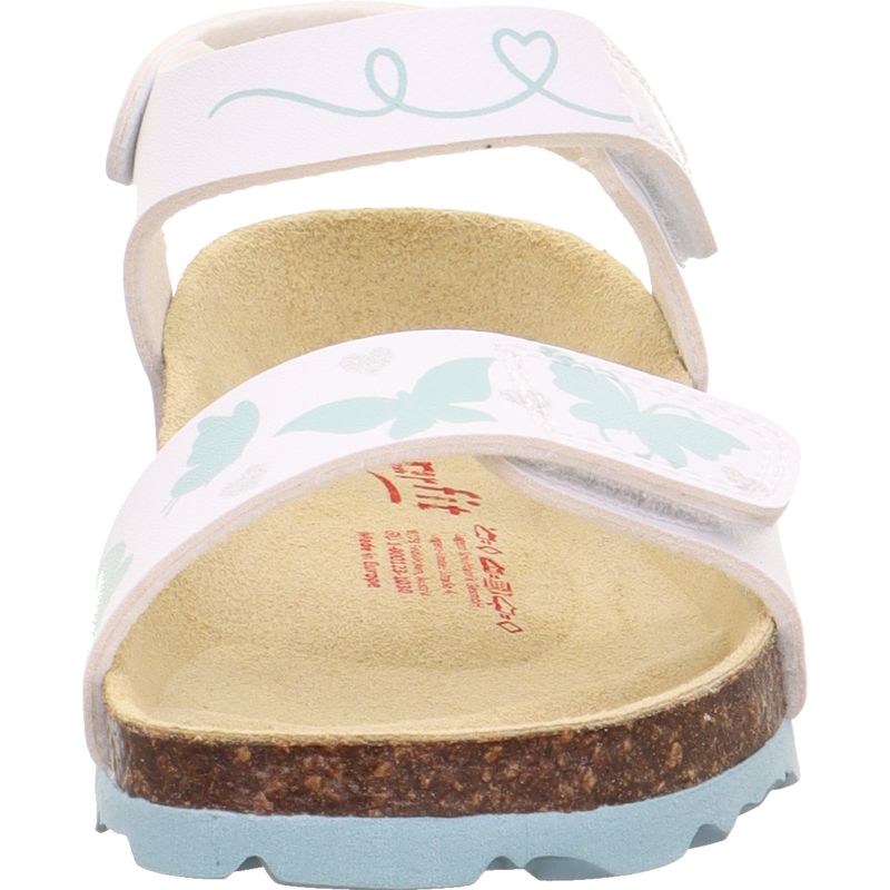 Superfit FUSSBETTPANTOFFEL Girls Sandal - Material: Sonstiges Material in White