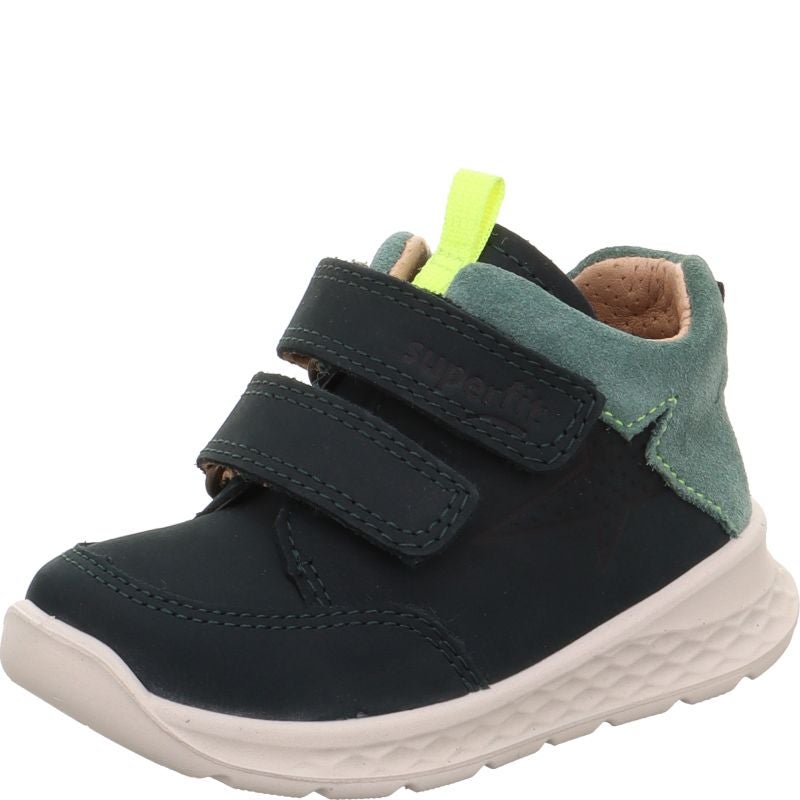 Superfit BREEZE Unisex | Boys Sneakers high - Material: Leather in Green