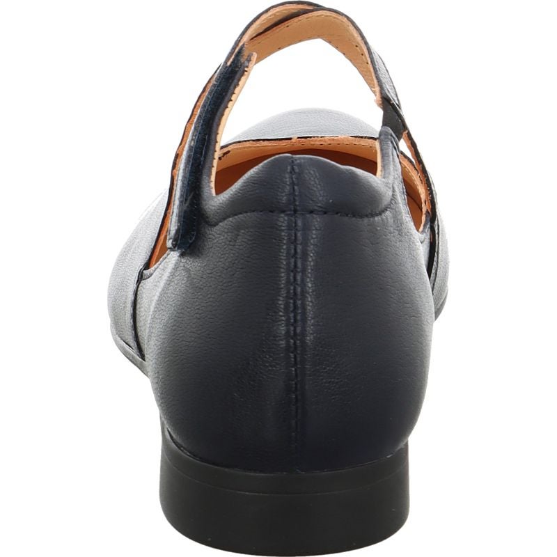 Think GUAD2 Woman Ballerina - Material: Leather in Blue