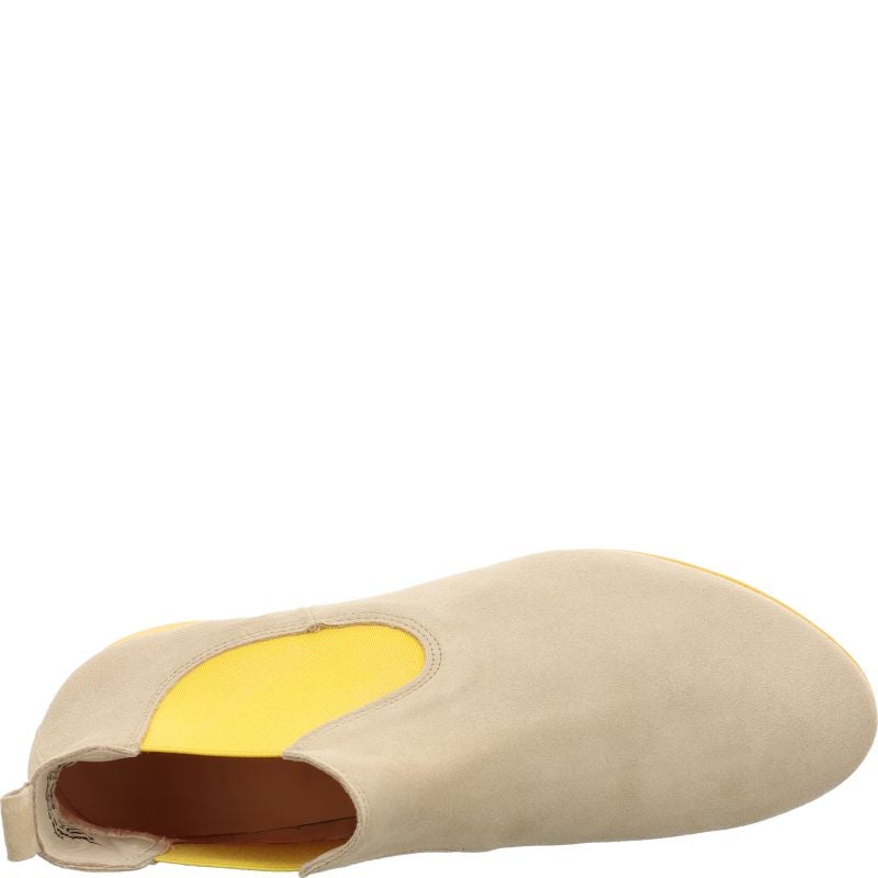 Think! GUAD2 Damen Chelsea Boots - Material: Leder in Beige