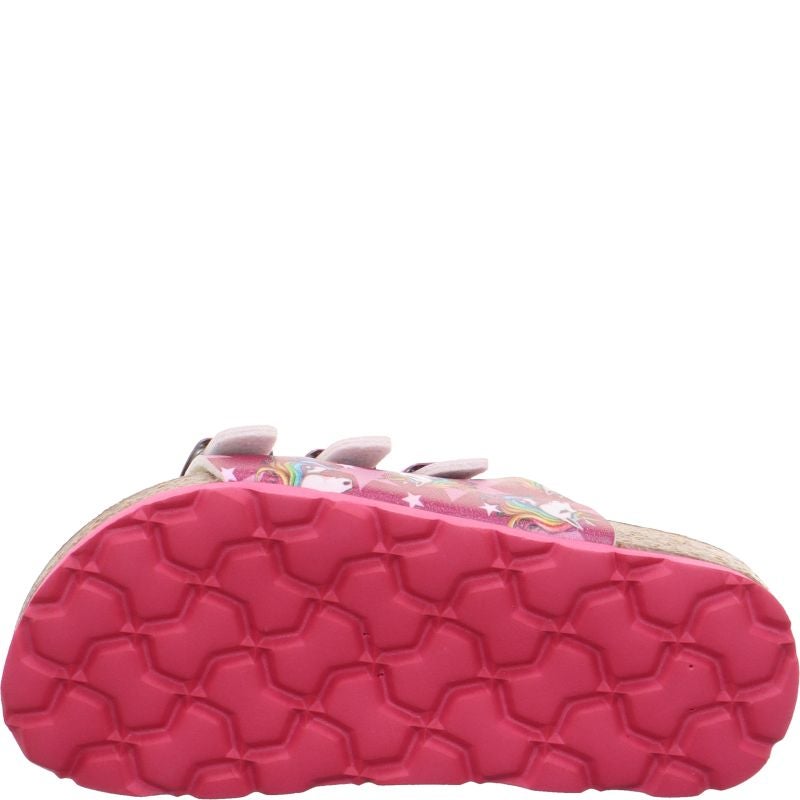 Superfit FUSSBETTPANTOFFEL Girls Slipper - Material: Sonstiges Material in Pink