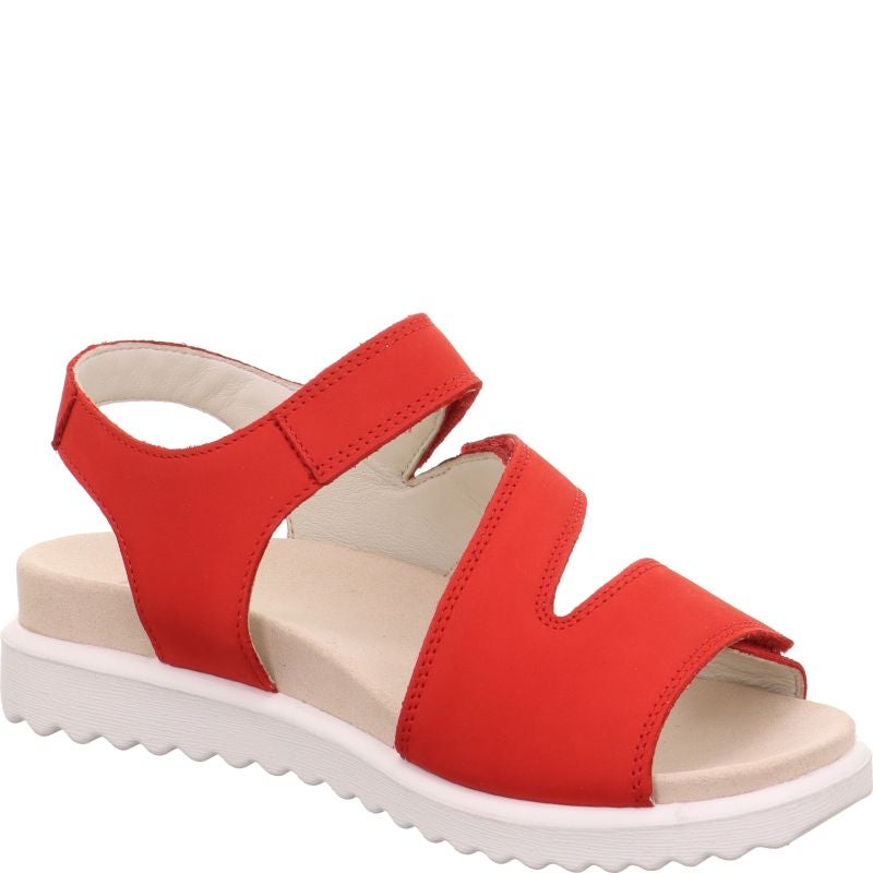 Legero MOVE Damen Sandale - Material: Leder in Rot