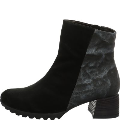 Think! NOLA Damen Stiefelette - Material: Leder in Schwarz