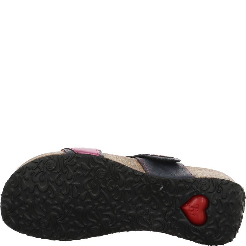 Think MIZZI DAMEN Mules - Material: Leather in Blue