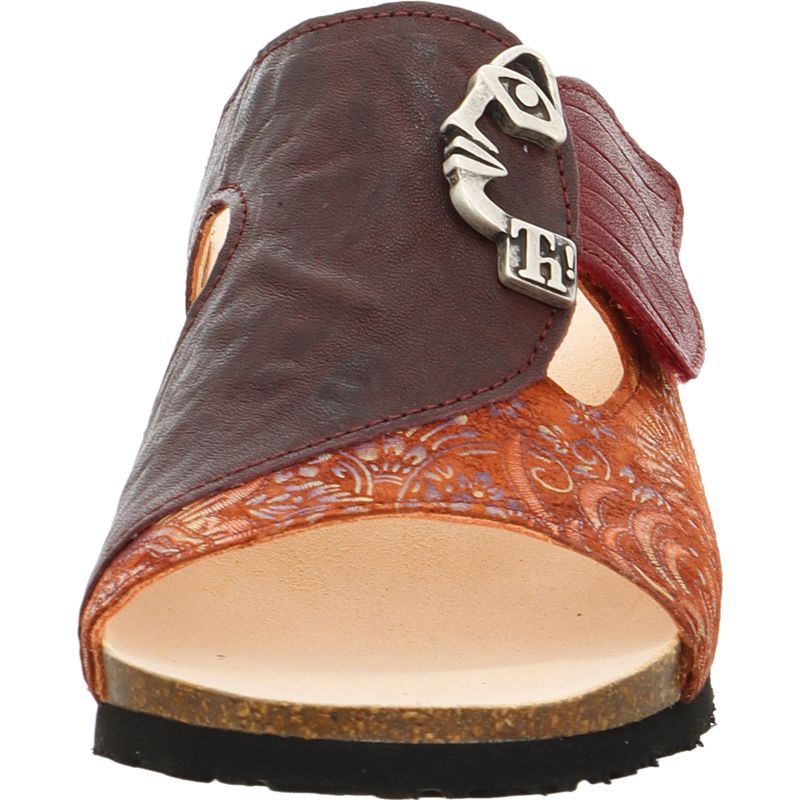 Think! MIZZI Damen Pantolette - Material: Leder in Mehrfarbig