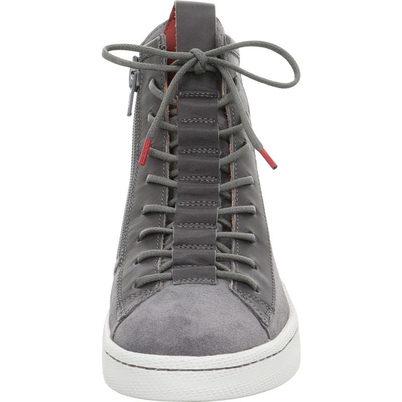 Think KUMI Woman Sneakers high - Material: Leather in Grey