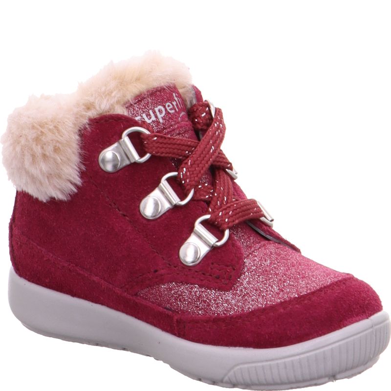 Superfit STARLIGHT Girls Boot - Material: Leder/Sonstiges Material/Texti in Red