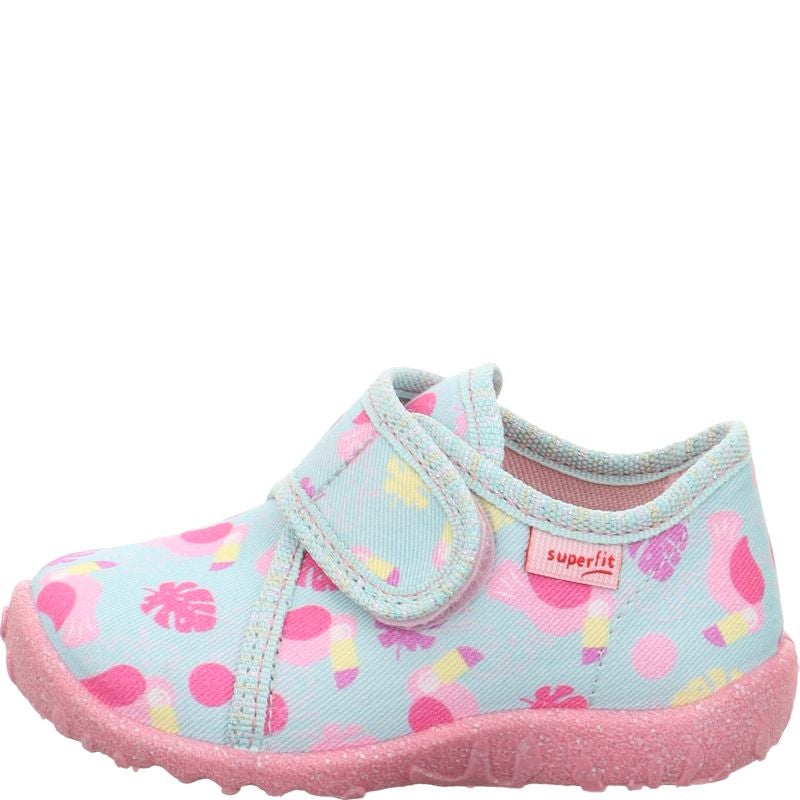 Superfit SPOTTY Girls Slipper - Material: Textile in Green