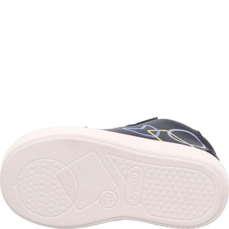 Superfit SUPIES Jungen Sneaker high - Material: Leder/Sonstiges Material/Textil in Blau