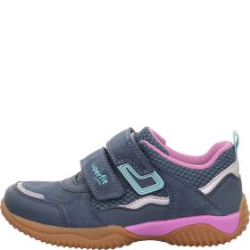 Superfit STORM Sneakers low - Material: Leder/Sonstiges Material/Texti in Blue