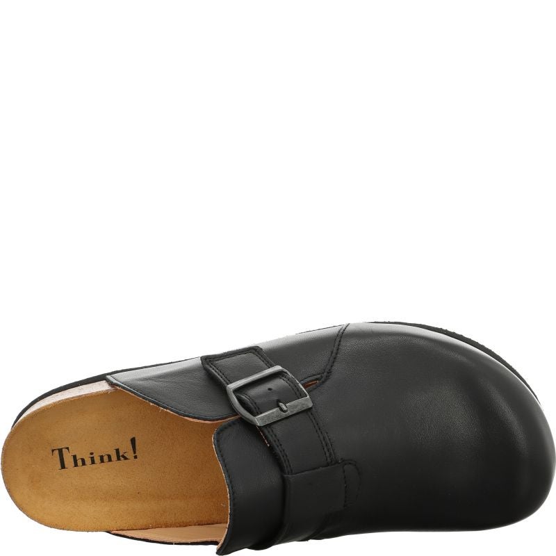 Think WOLFI Men Clog - Material: Leather in Black