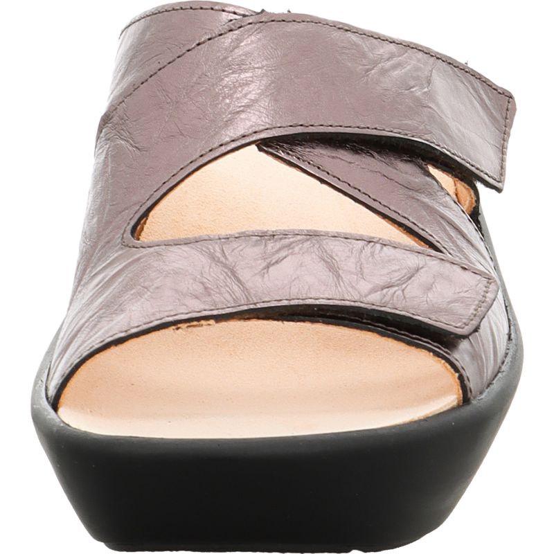 Think KATE Woman Mules - Material: Leather in Grey