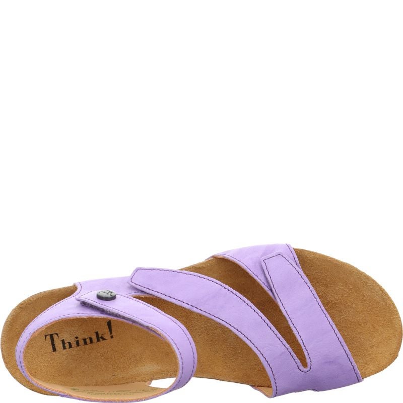 Think! DUMIA Damen Riemchensandale - Material: Leder in Lila