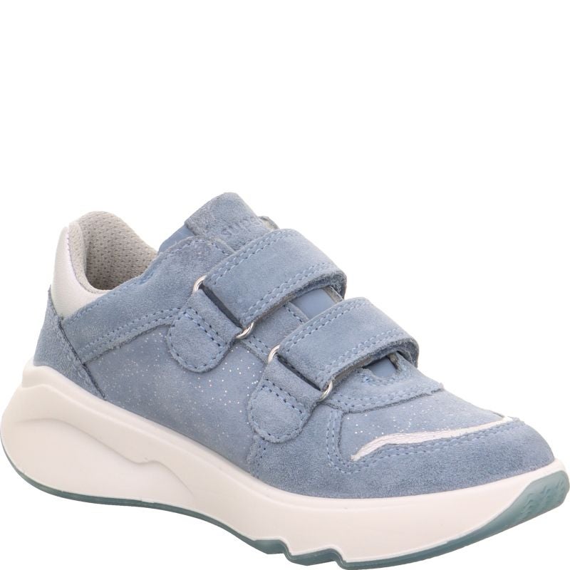 Superfit MELODY Mädchen Sneaker low - Material: Leder/Textil in Blau