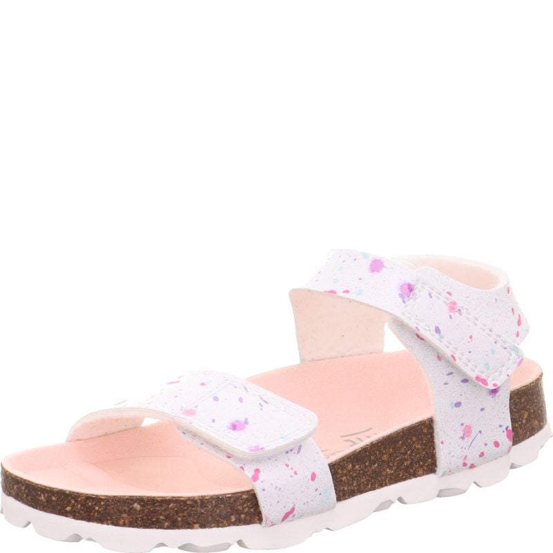 Superfit FUSSBETTPANTOFFEL Girls Sandal - Material: Sonstiges Material in White