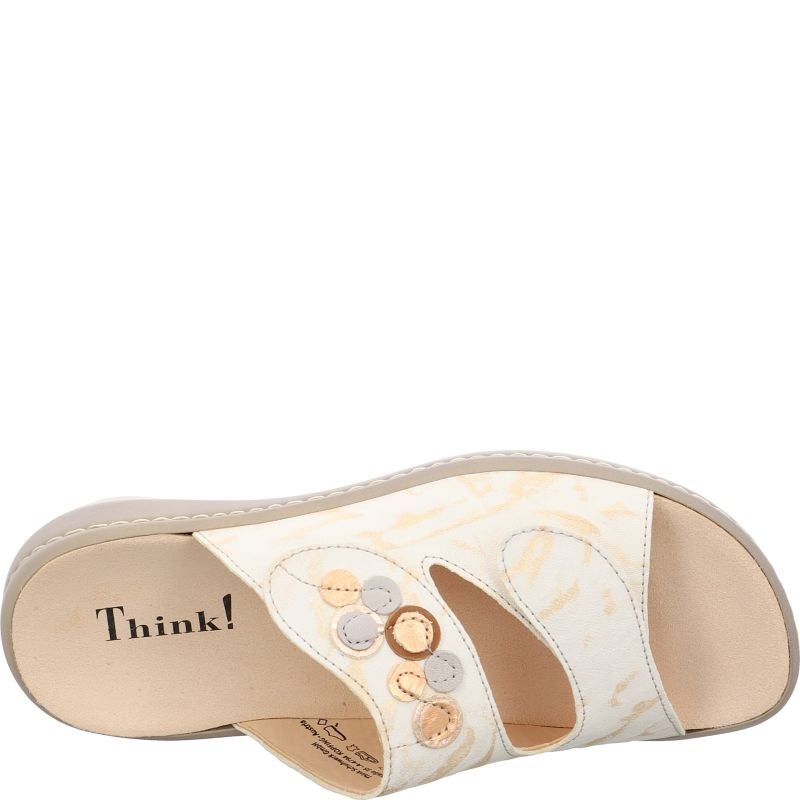 Think CAMILLA DAMEN Woman Mules - Material: Leather in Multi Colour