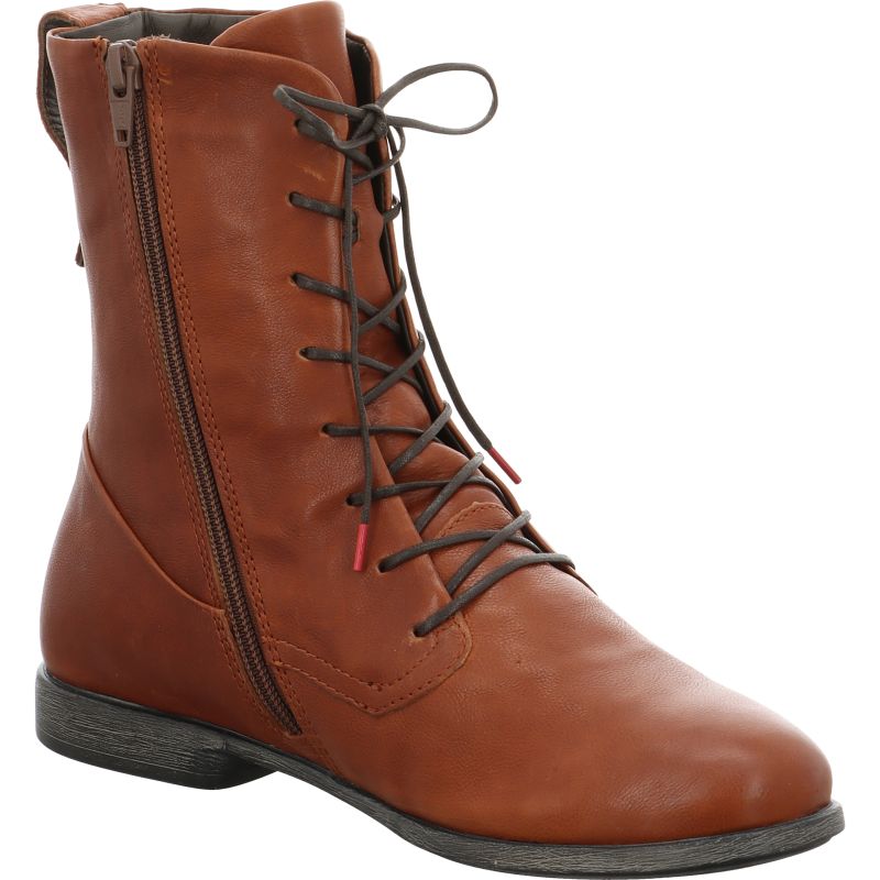 Think AGRAT Woman Ankle boot - Material: Leather in Brown