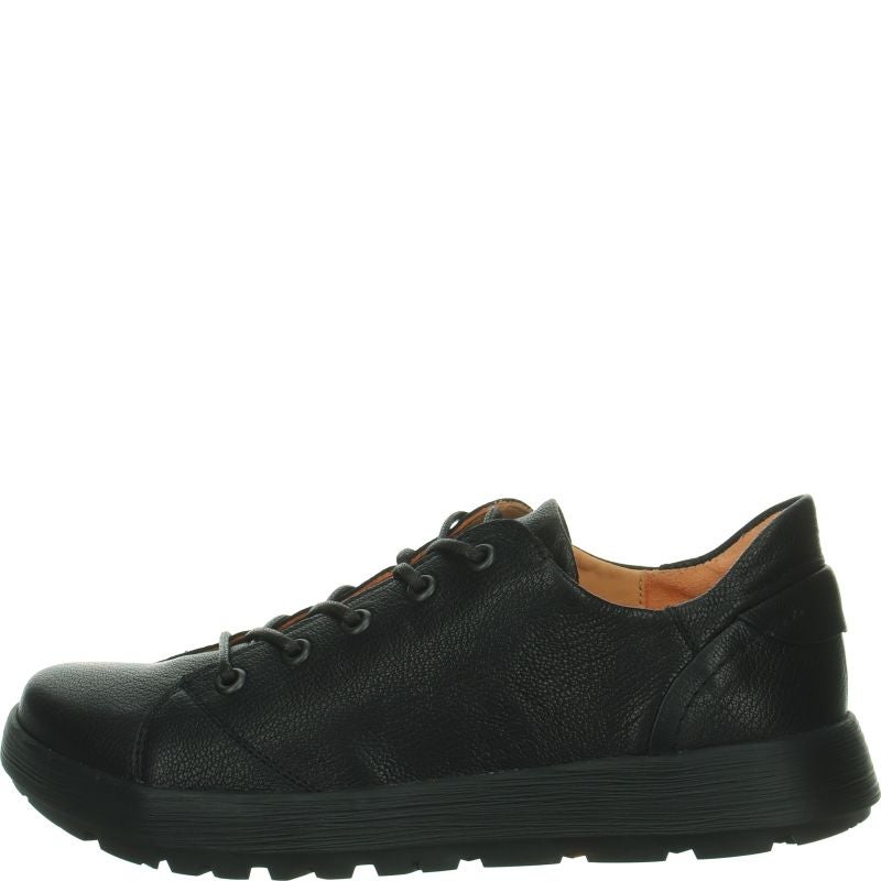 Think! COMODA Damen Schnürschuh - Material: Leder in Schwarz