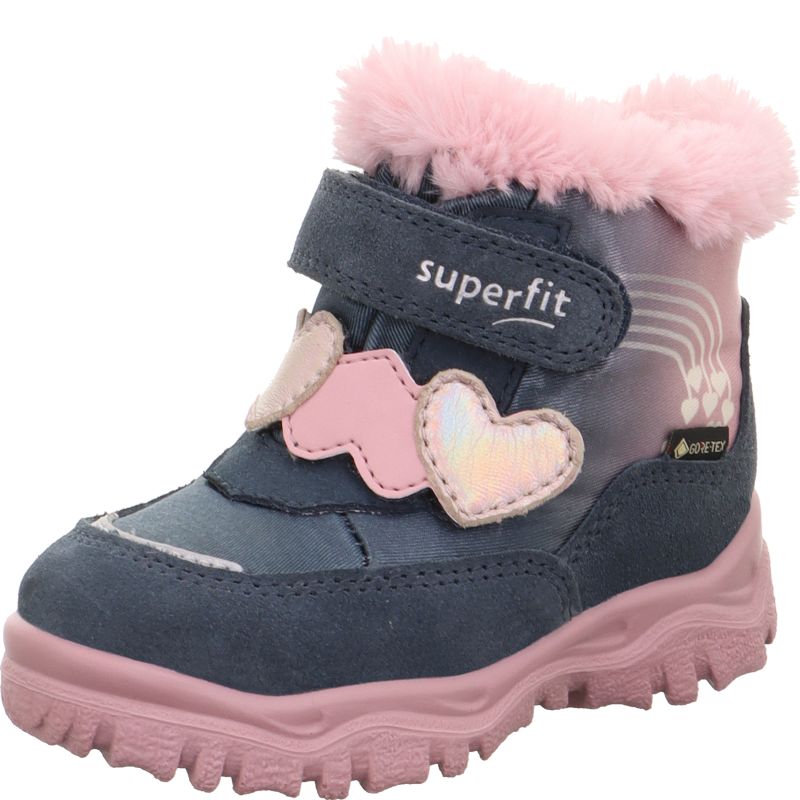 Superfit HUSKY+ Girls Boot - Material: Leather/Textil in Blue