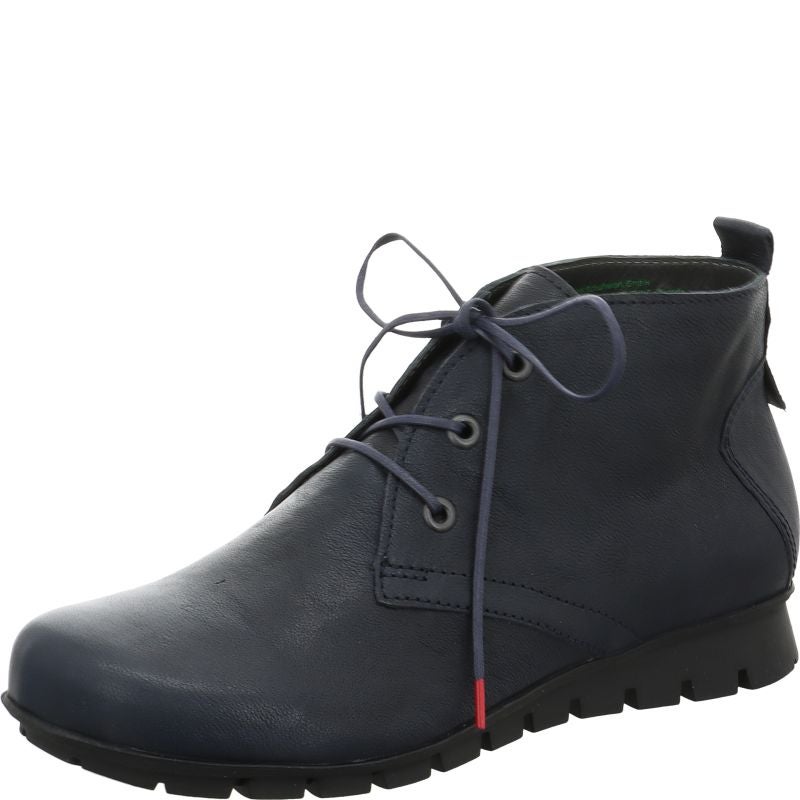 Think MENSCHA Woman Ankle boot - Material: Leather in Blue