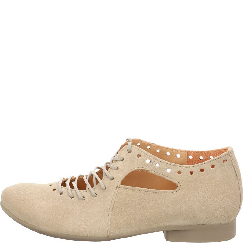 Think GUAD2 Lace up shoe - Material: Leather in Beige