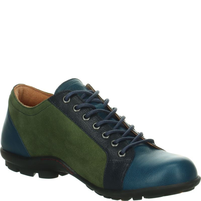 Think KONG HERREN Lace up shoe - Material: Leather in Green