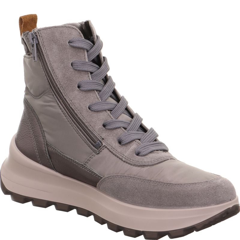 legero T4 RUN Damen Stiefel - Material: Leder/Textil in Grau