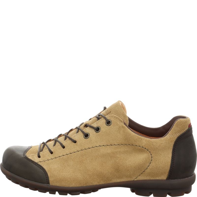 Think KONG HERREN Lace up shoe - Material: Leather in Beige