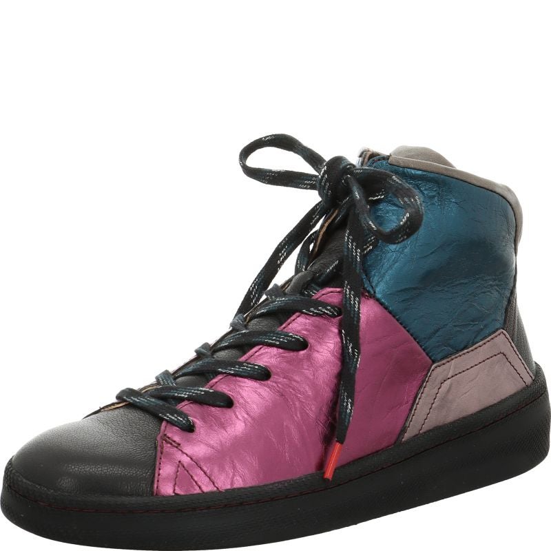 Think KUMI Woman Sneakers high - Material: Leather in Black