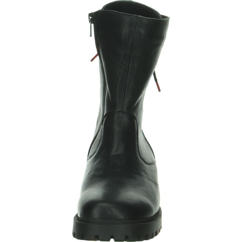 Think TRENTO Woman Ankle boot - Material: Leather in Black