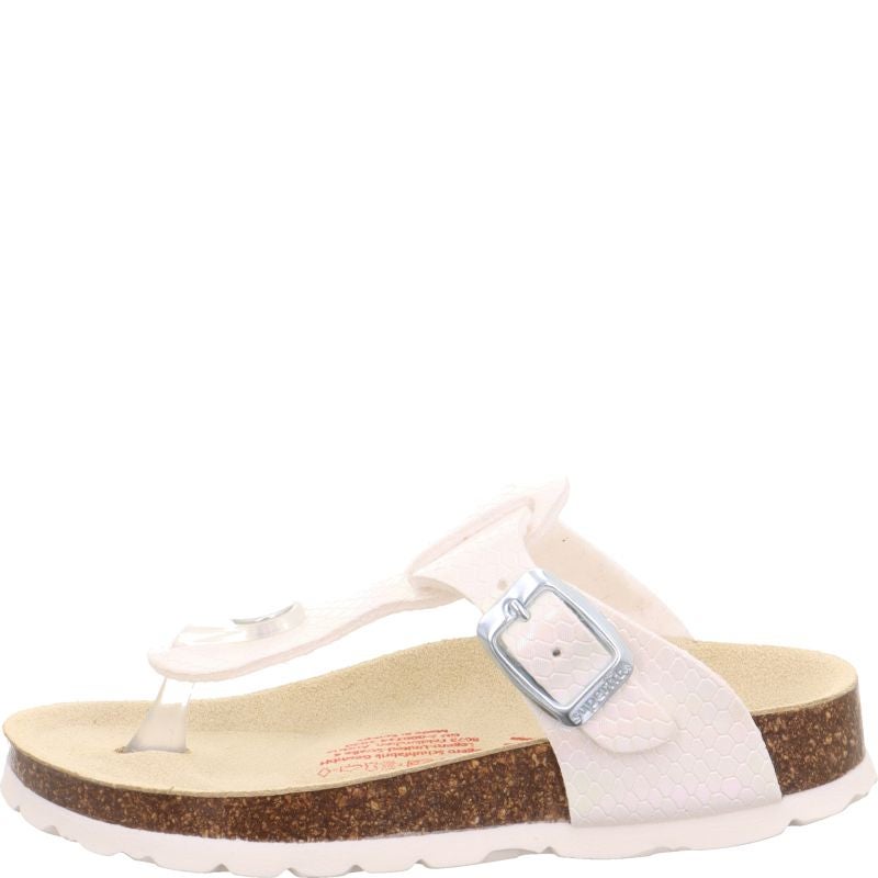 Superfit FUSSBETTPANTOFFEL Girls Slipper - Material: Sonstiges Material in White