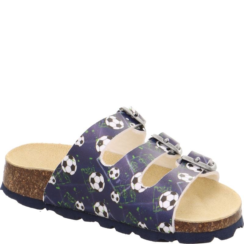 Superfit FUSSBETTPANTOFFEL Jungen Pantoffel - Material: Sonstiges Material in Blau