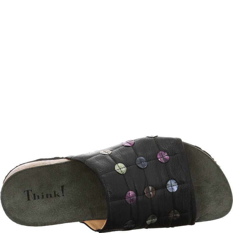 Think JULIA DAMEN Woman Mules - Material: Leather in Black
